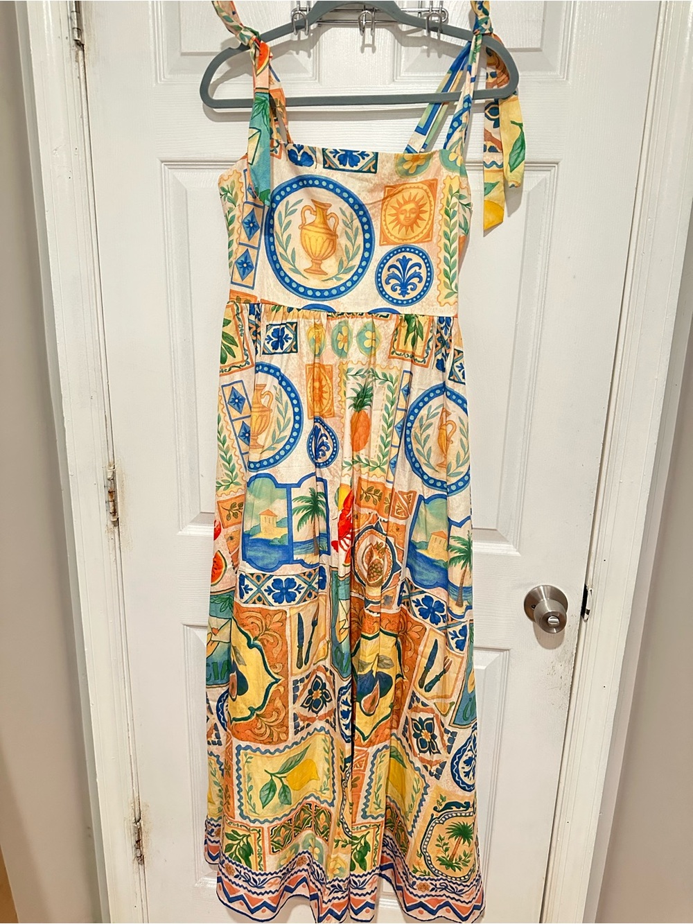 Flying Tomato Multicolor Tile-Print Sundress